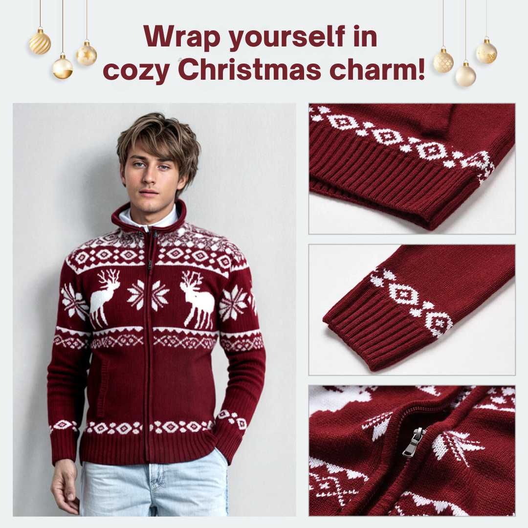 Luke - Festive knit Cardigan