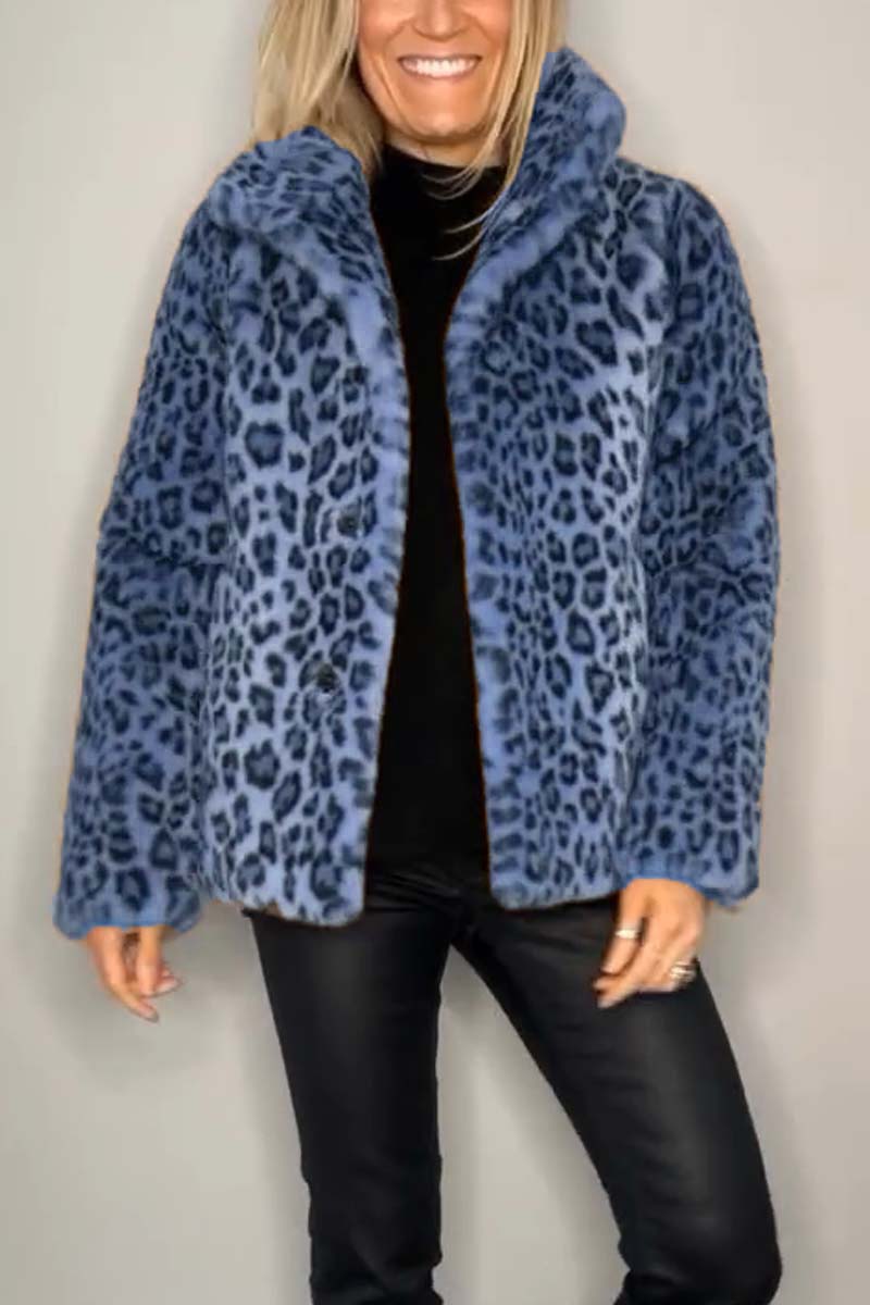 Emma - Classic Leopard Print Winter Coat