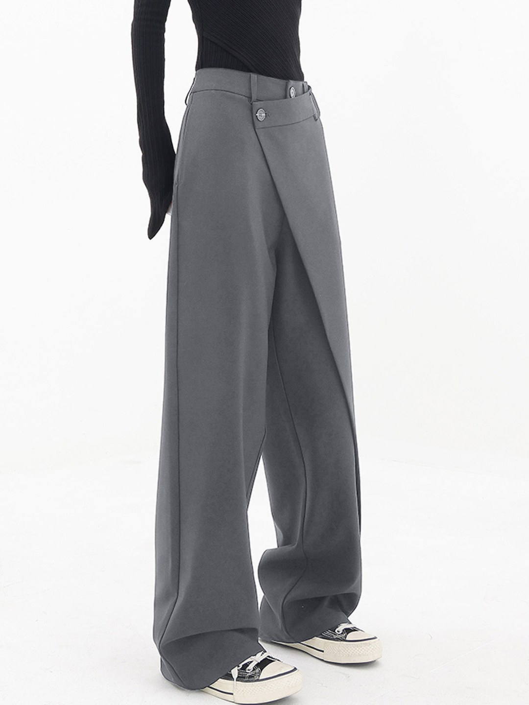 OLIVIA | ASYMMETRICAL BAGGY PANTS