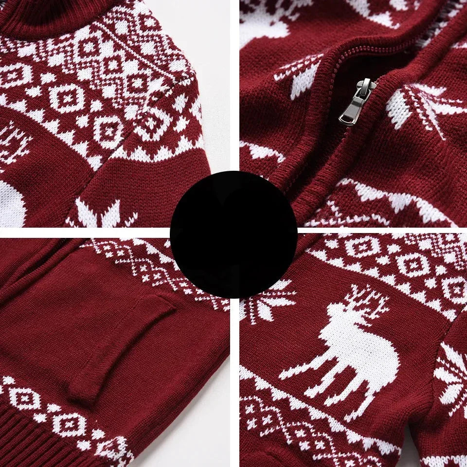 Luke - Festive knit Cardigan