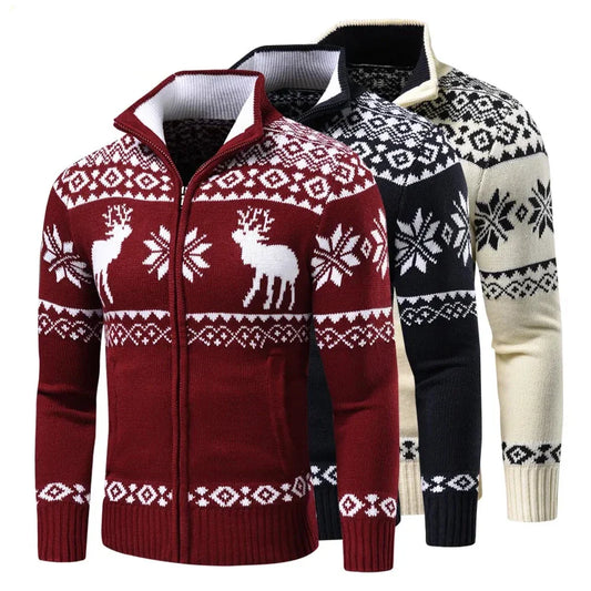 Luke - Festive knit Cardigan