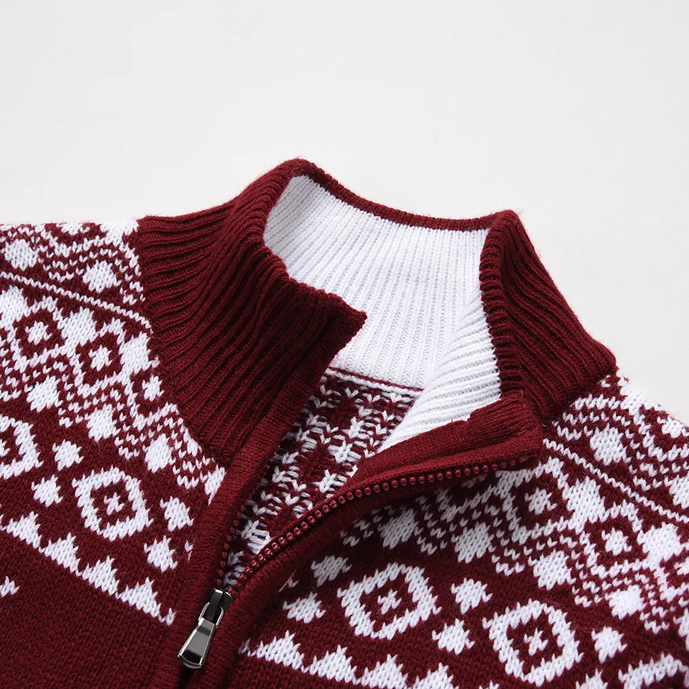 Luke - Festive knit Cardigan